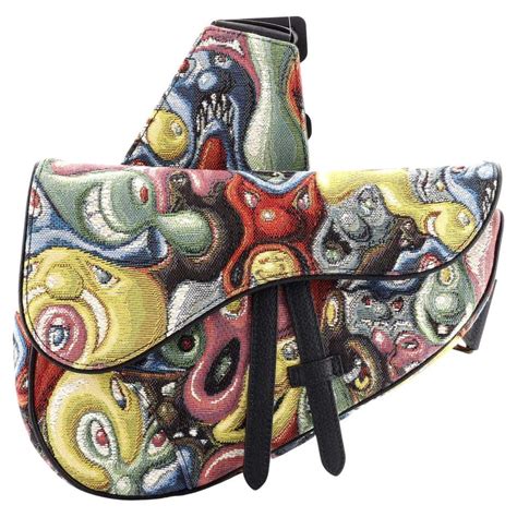 dior and kenny scharf saddle bag